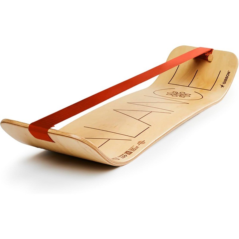 GIBBON GiBoard Balance Board -Slackline Workout Equipment Home Gym Training-Wooden Wobble Board Bala