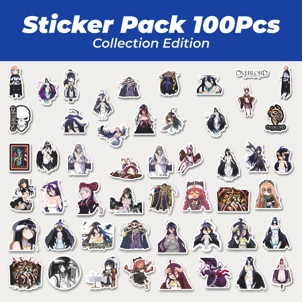 

Hot Stiker Anime Series Overlord Mix 1 Lucu Anti Air Stikers Berperekat Waterproof Sticker Decal Buat Motor Helm Buku Journal Koper Casing HP Laptop Botol Minum