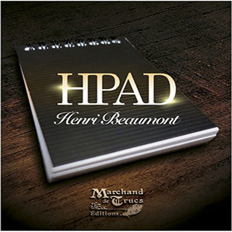 

HPad By Henri Beaumont (DVD With Gimmick ) Magic Trick A7 Notebook Magic Props Close Up Street Stage Magic Mentalism