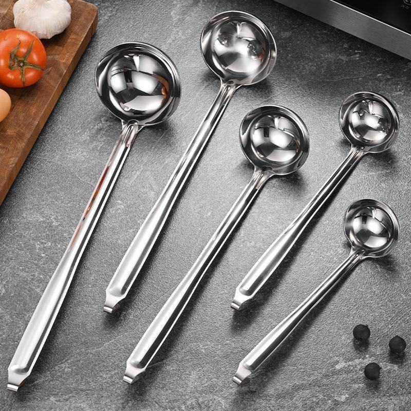 NomiYumi - Centong Irus Gula Bahan Stainless Tebal Panjang Sendok Sayur Multifungsi Irus Kuah