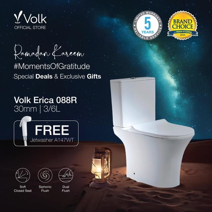 Closet Duduk Rimless Volk Erica 088A