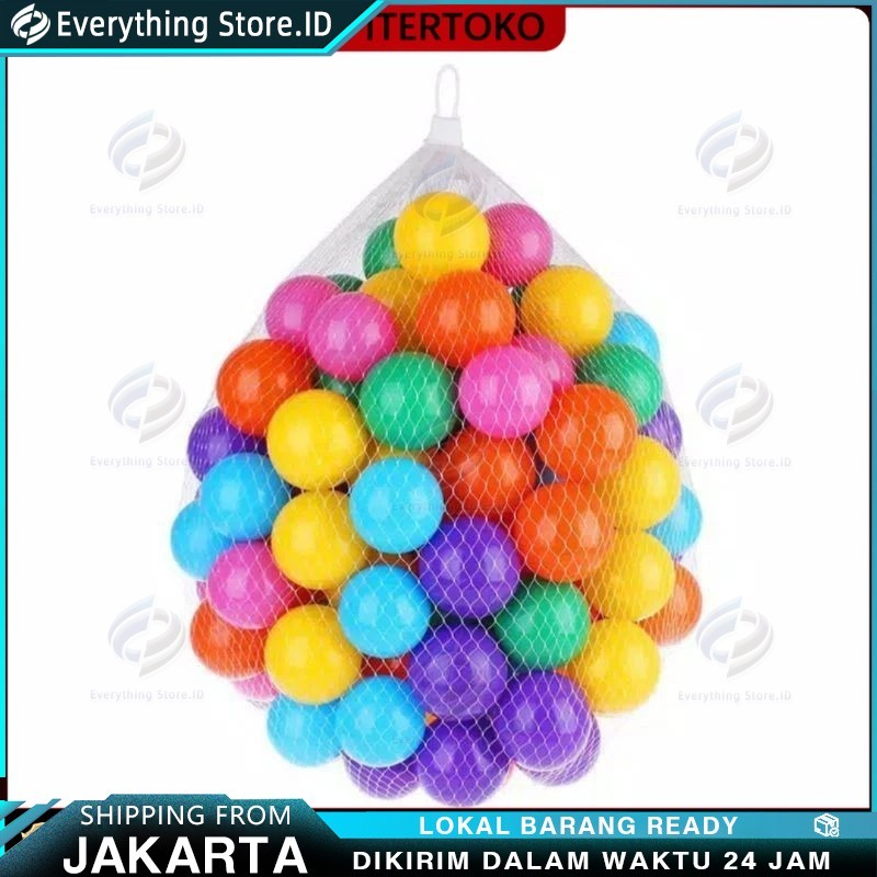 Bola Mandi Anak Plastik Kecil Warna-Warni