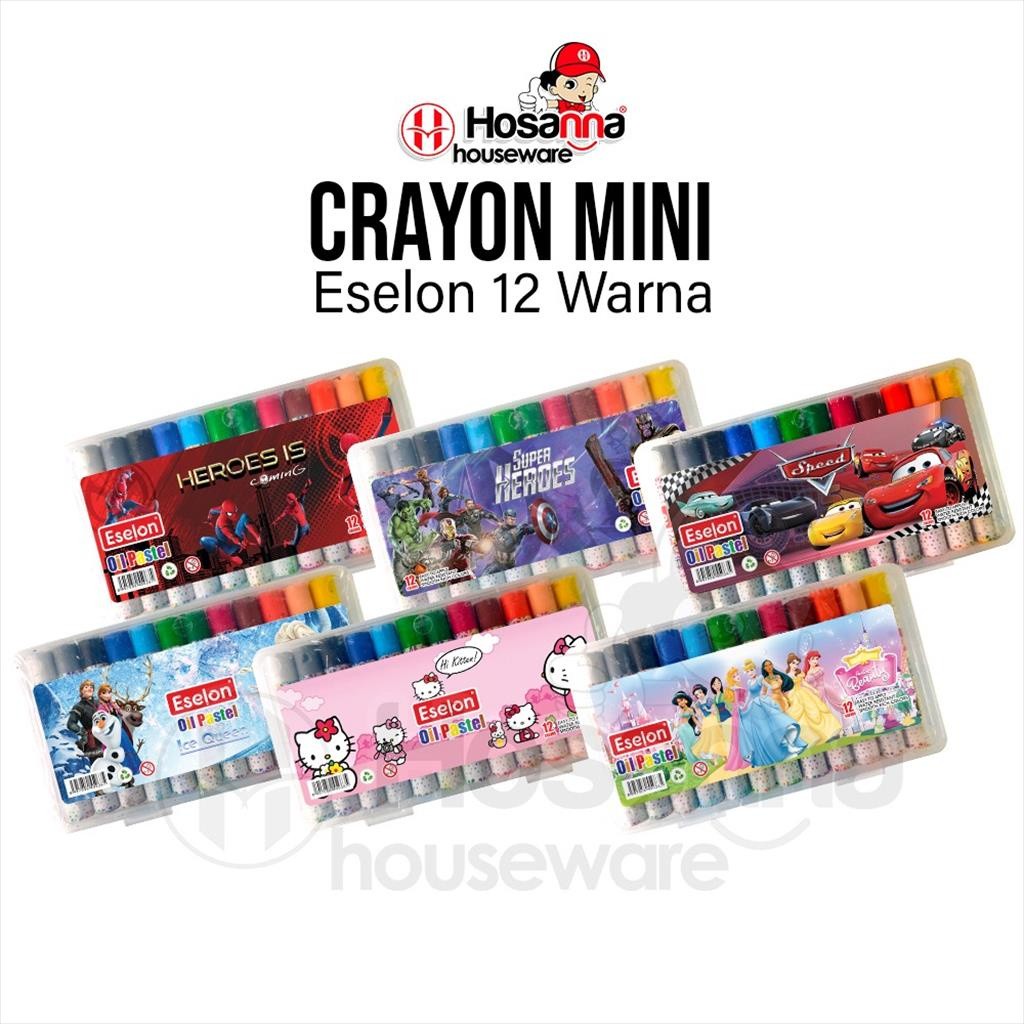 

❤️️Crayon MINI Pastel / Oil Pastel / Crayon Eselon 12 Warna❤️️