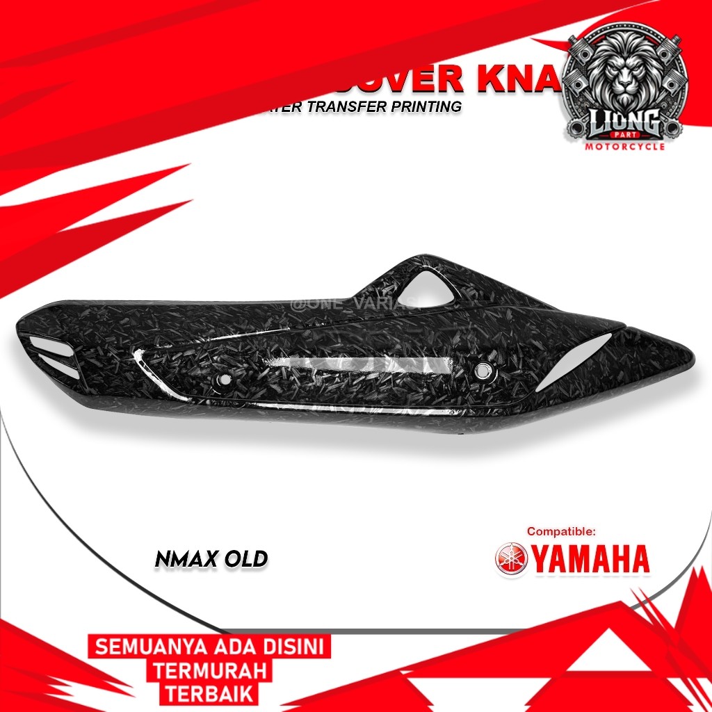 LIONGPART - COVER KNALPOT CARBON FORGED NMAX OLD / TUTUP TAMENG PELINGDUNG KNALPOT NMAX OLD CARBON F
