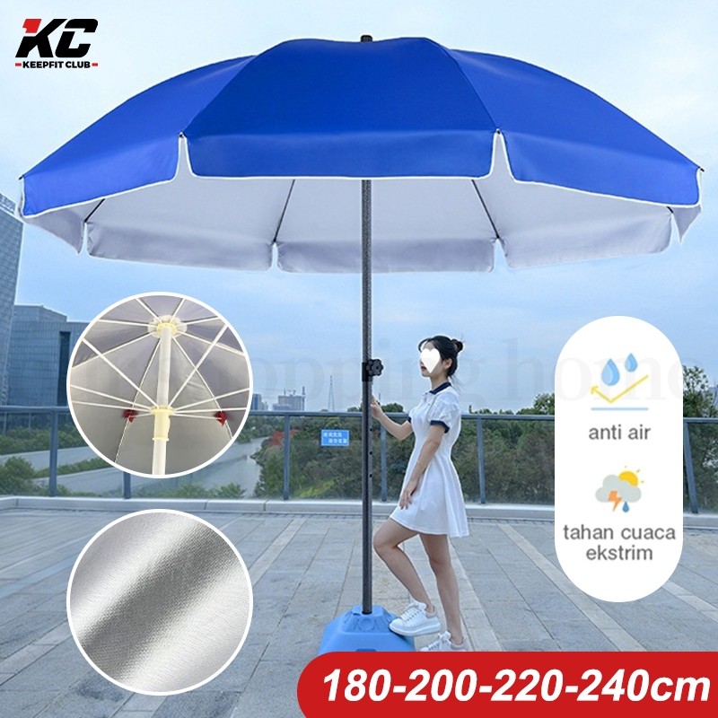 New Payung Tenda Jumbo Diameter 240cm/Payung Jualan Tenda Lapak 260 cm/ Dua Lapis Dobel Jari Jumbo A