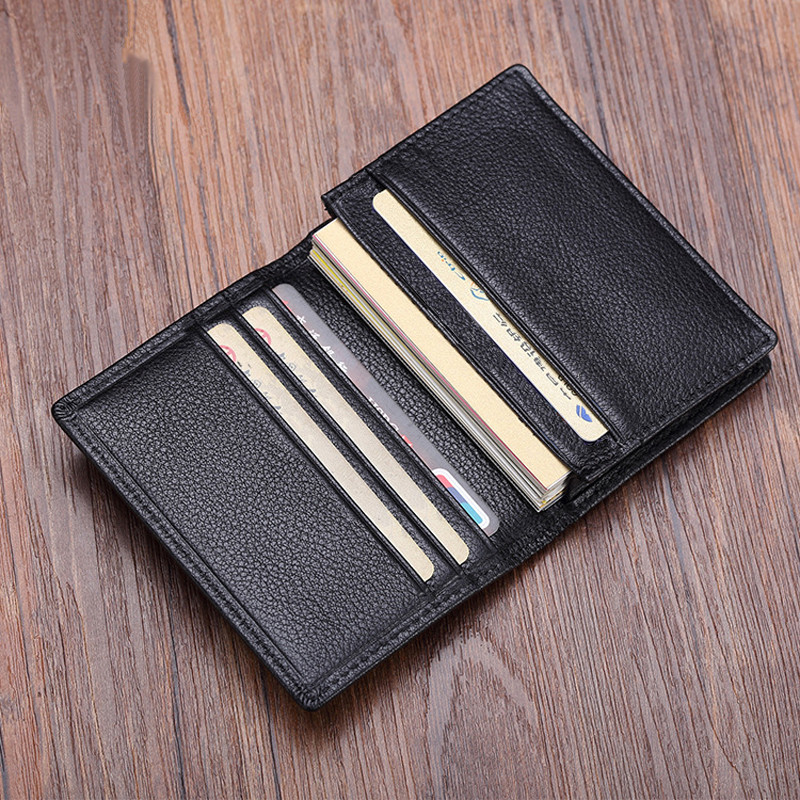 

Luxury Fashion Genuine Leather card Wallets men credit card holders women card&ID holder male organizer Business card holder