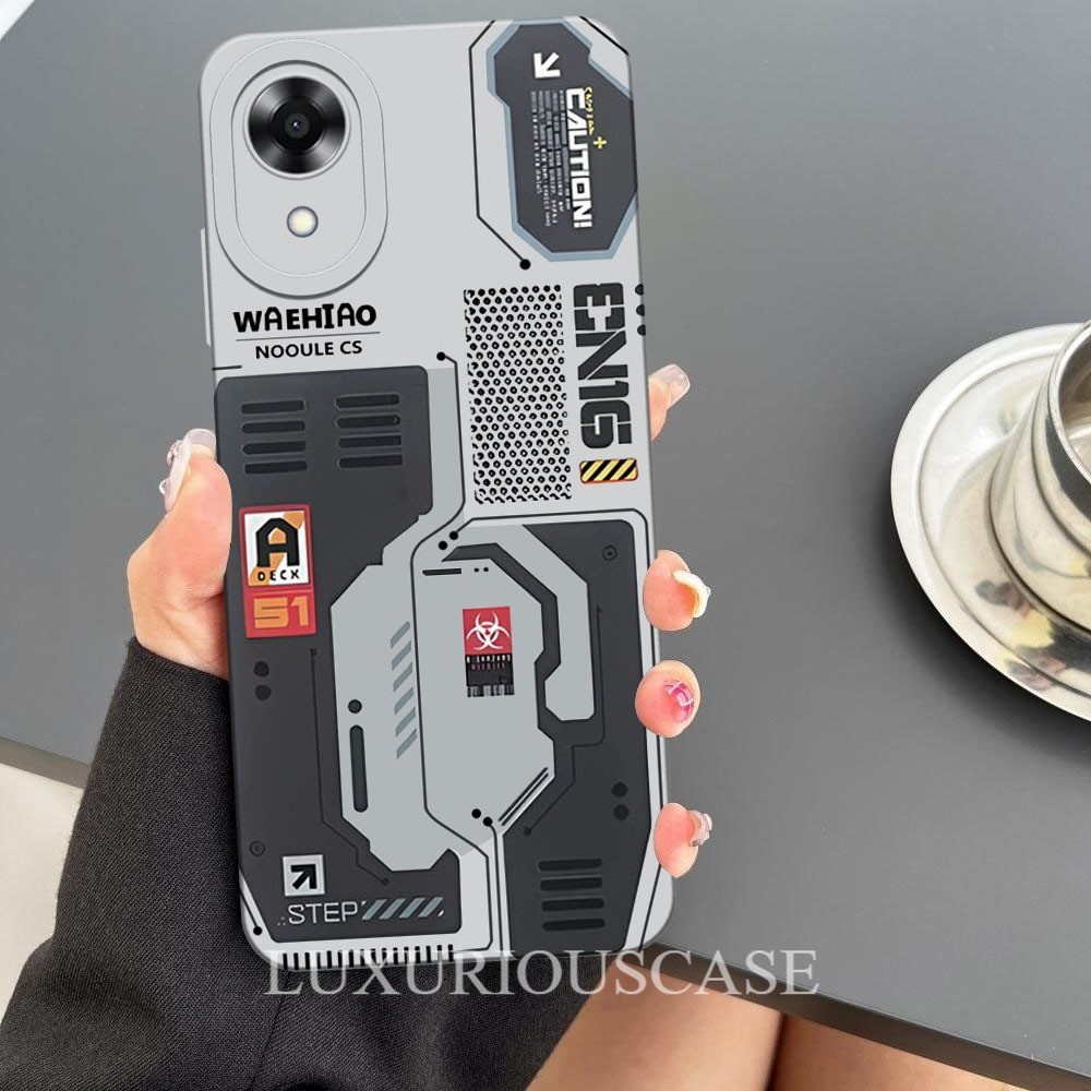 [BC01] Case Untuk Oppo A17k - Motif Mesin CPU Cyberpunk - Softcase Pro Camera, Casing HP, Pelindung 