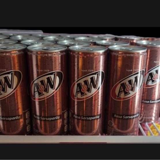 

Ready minuman Coca-Cola A&W / Rasa Sarsaparila / Soft drink / 250ml