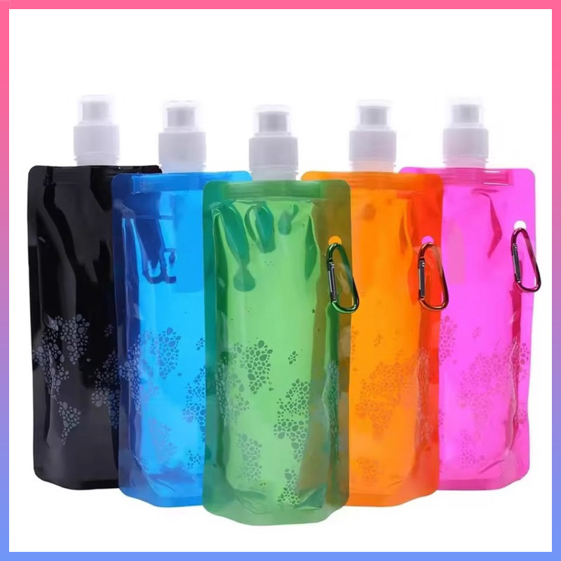 TL0175 Bottle Drink Vapur Tempat Botol Minum 1/2 0.5 liter Lipat Camping Hiking Traveling Praktis