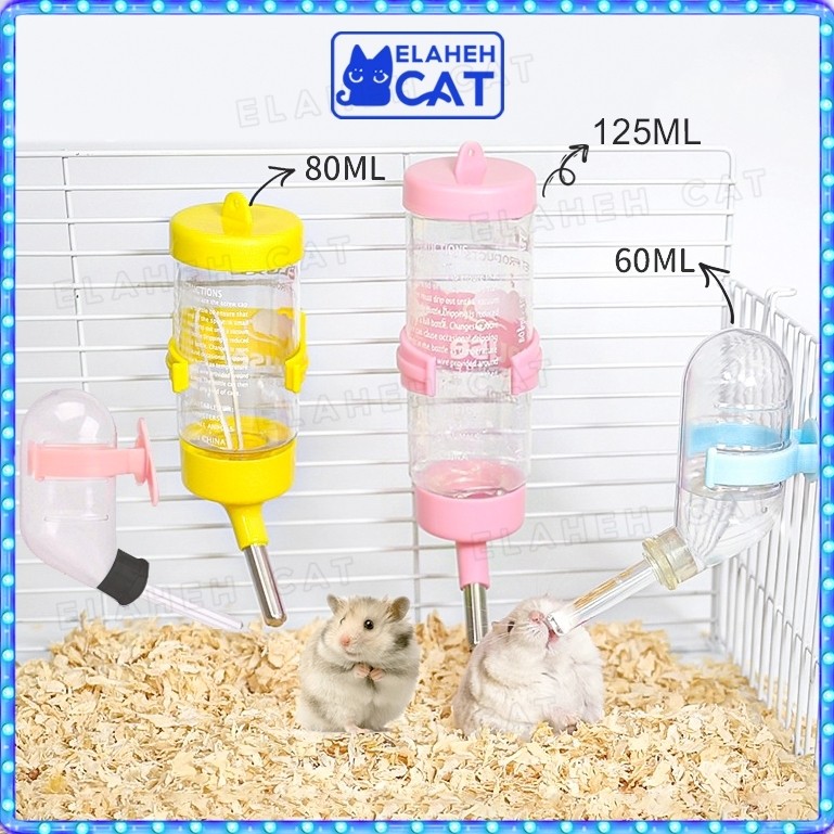 125ml 80ml Dot Botol Hamster Tempat Minum Kelinci Otomatis Untuk Marmut Dan Sugar Glider