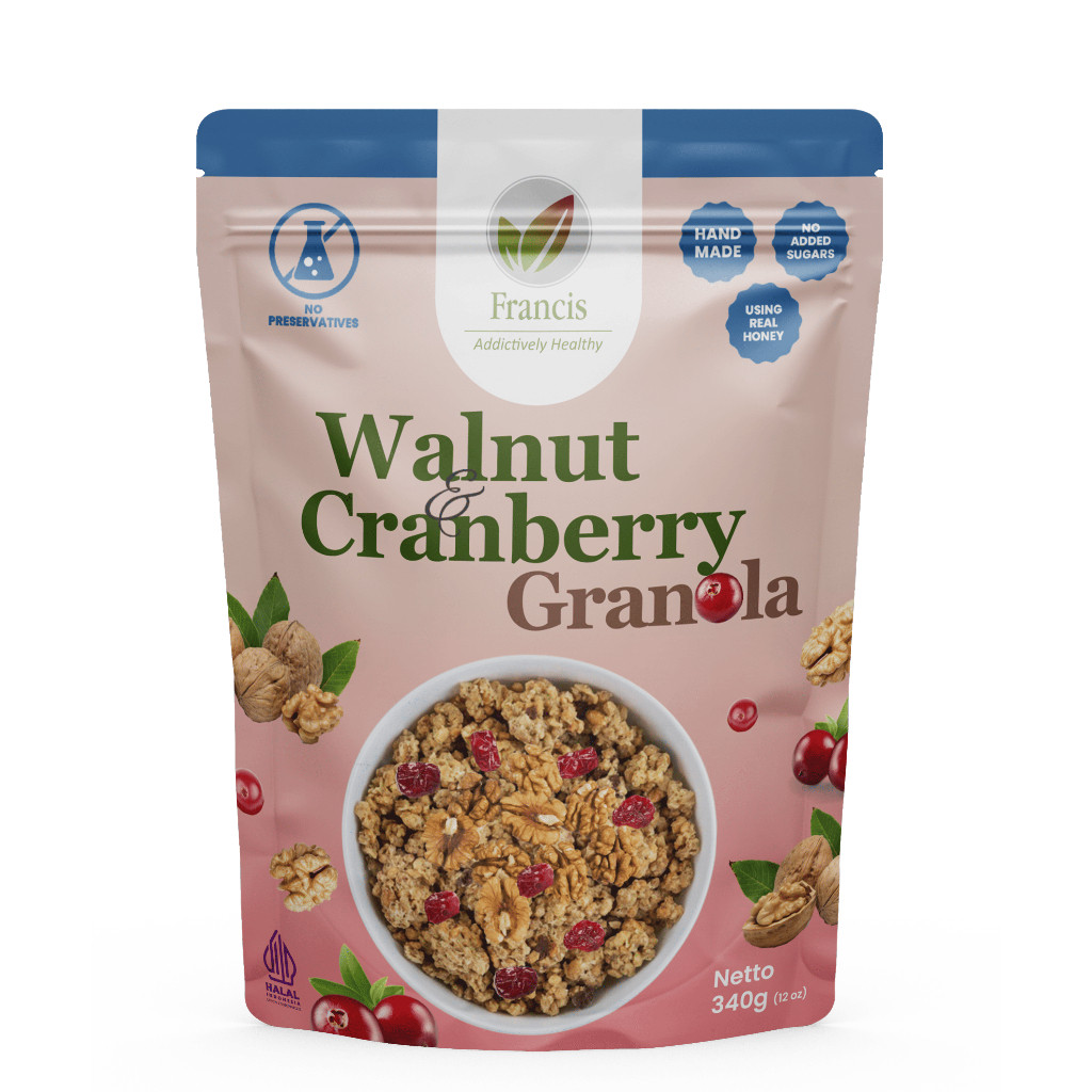 

Francis - Walnuts And Cranberry Granola 340 Gram
