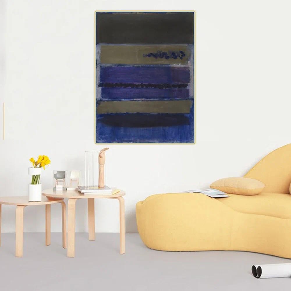 

Citon Mark Rothko《No. 5(Untitled)》Canvas Oil Painting Famous Artwork Poster Picture Modern Wall Decor Home interior Decoration