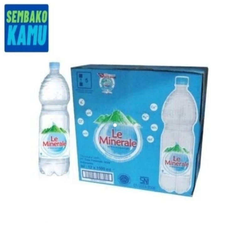 

Le Minerale Air Mineral Dus 1500 ml 1.5 Ltr x 12 pcs