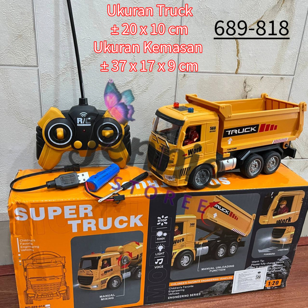 PromoMainan RC Dump Truck Remote Control / RC Dump Truk Pasir / Remote Control Truk