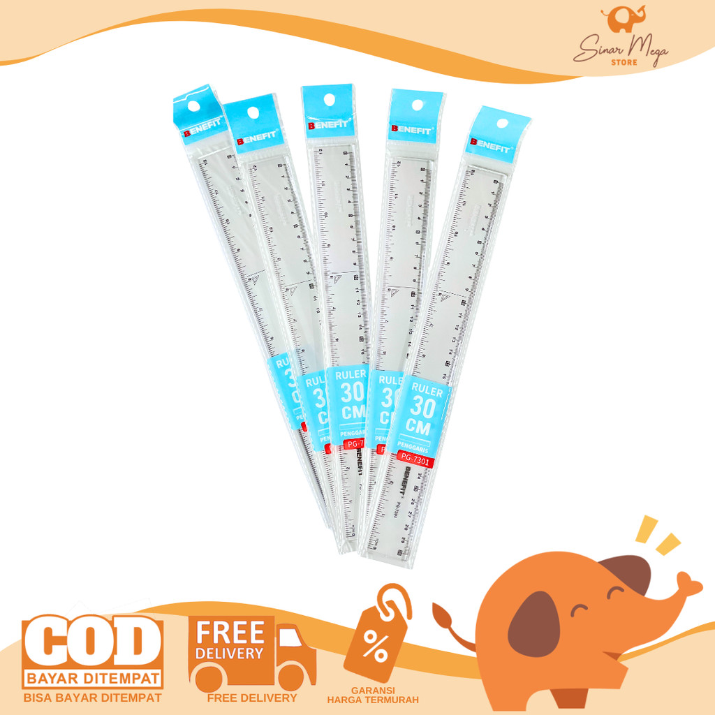 

Benefit Penggaris 20cm PG-7201 dan 30cm PG-7301