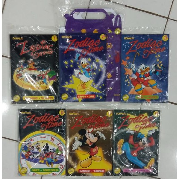 BOX SET KOMPLIT 1-6 EDISI KOLEKSI DONAL BEBEK  ZODIAC STONE - RARE