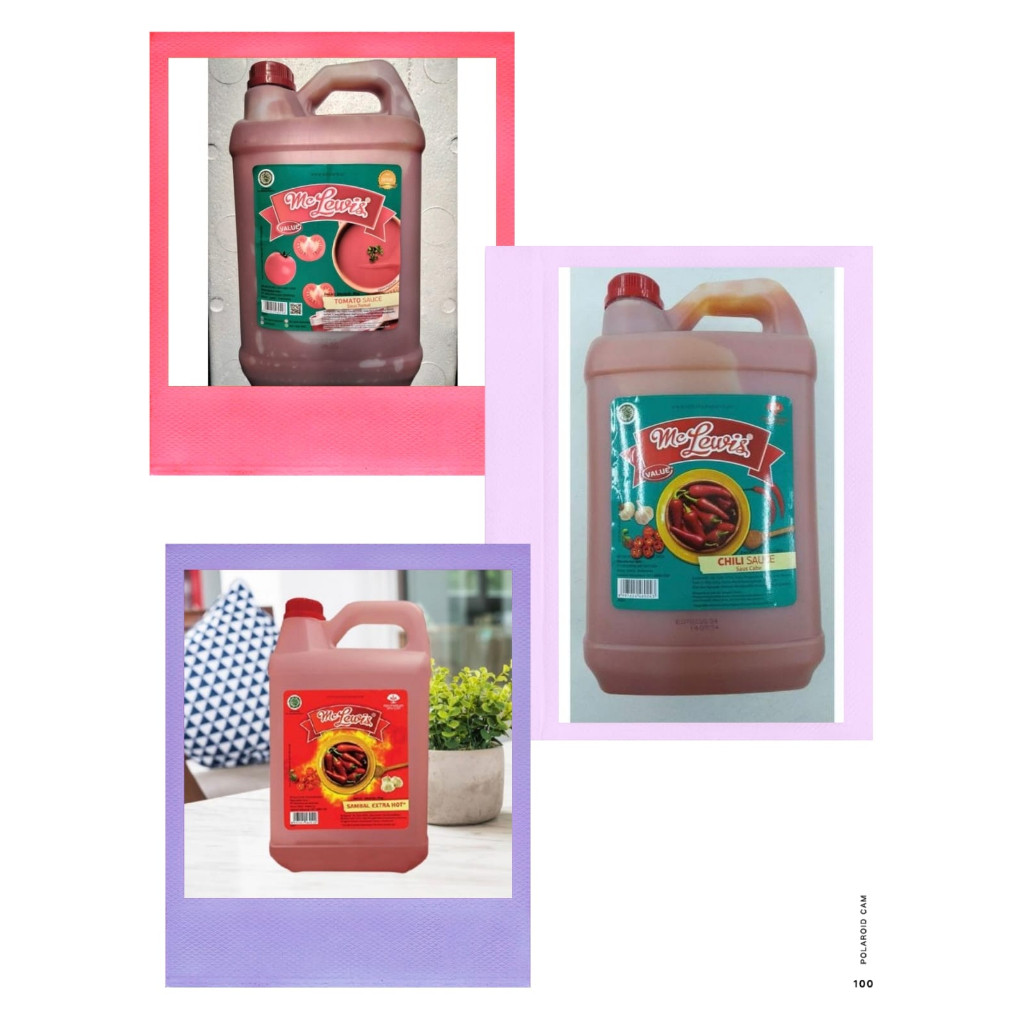 Mc Lewis/McLewis/Choice L Chili/Chili Extra Hot/Tomato/Saus Sambal/Tomat/Chili Mayones Halal BPOM