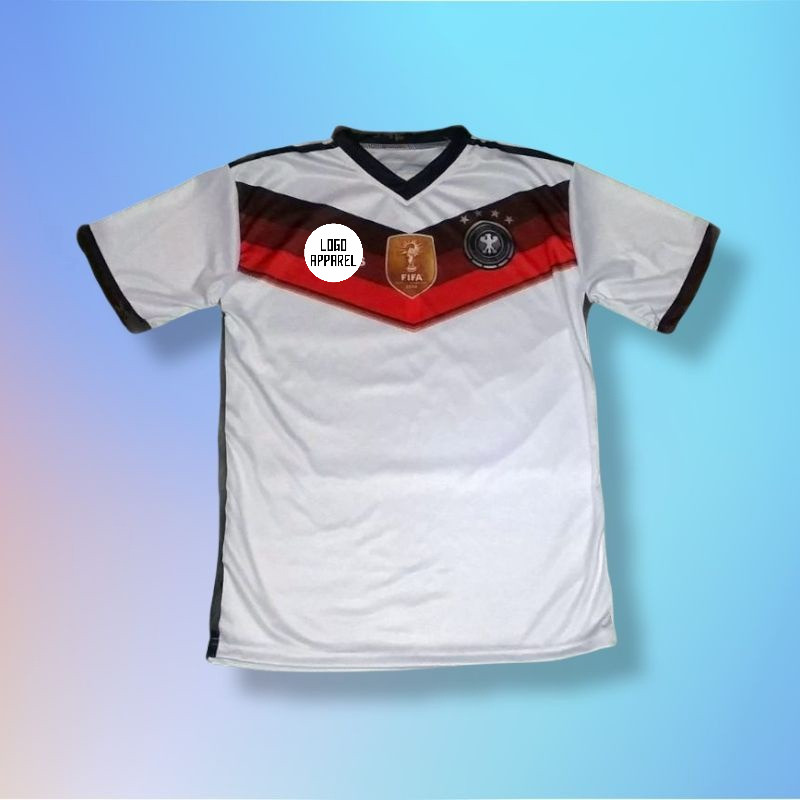 Jersey Jerman Home 2014 Patch WCC Full Printing Free Nameset Custom