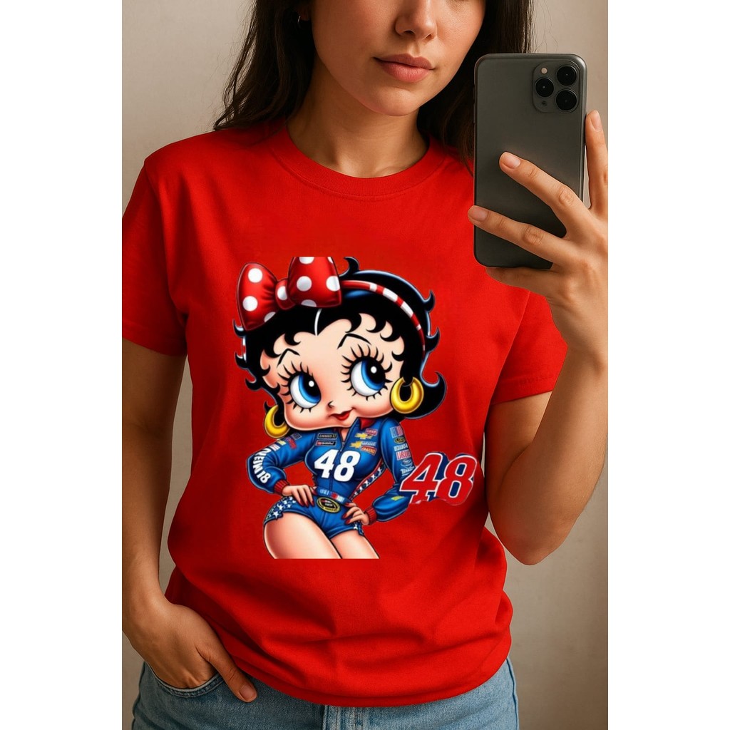 City Grosir kaos oversize betty boop import atasan wanita premium kombed 24s