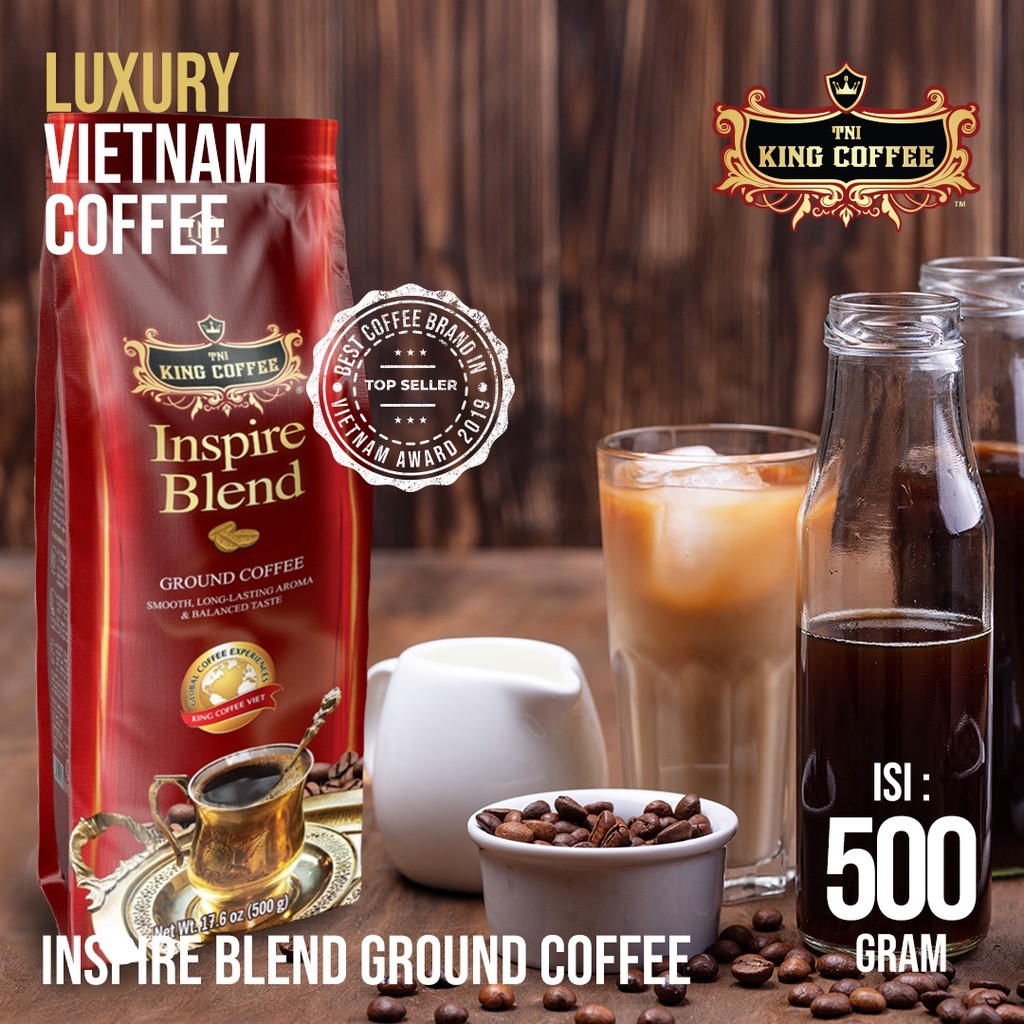 

KOPI VIETNAM KING COFFEE INSPIRE BLEND GROUND COFFEE TRUNG NGUYEN