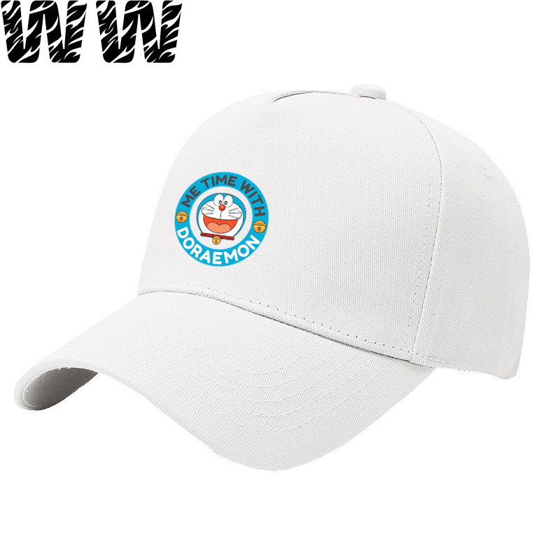 WW Topi/Topi Baseball Versi Q Kartun Doraemon Duckbill Lingkar Kepala Besar Trendy Pelindung Matahar