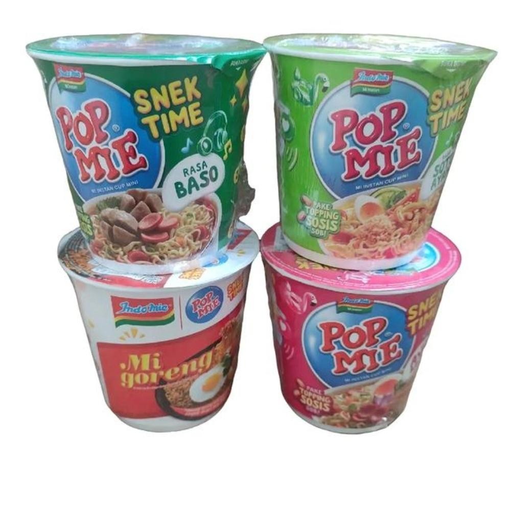 

Pop Mie Mini Mie Instan Mie Cup Gelas Rasa MI GORENG / AYAM BAWANG / SOTO / BASO 38gr