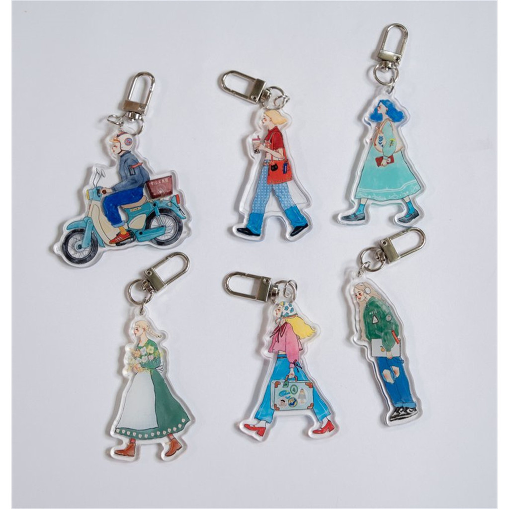 

La Dolce Vita Studio Vintage We are moving forward happily Girl Journaling Acrylic Pendants