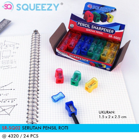 

Serutan Pensil Rautan Roti Ongotan 24 Pcs - Stationary