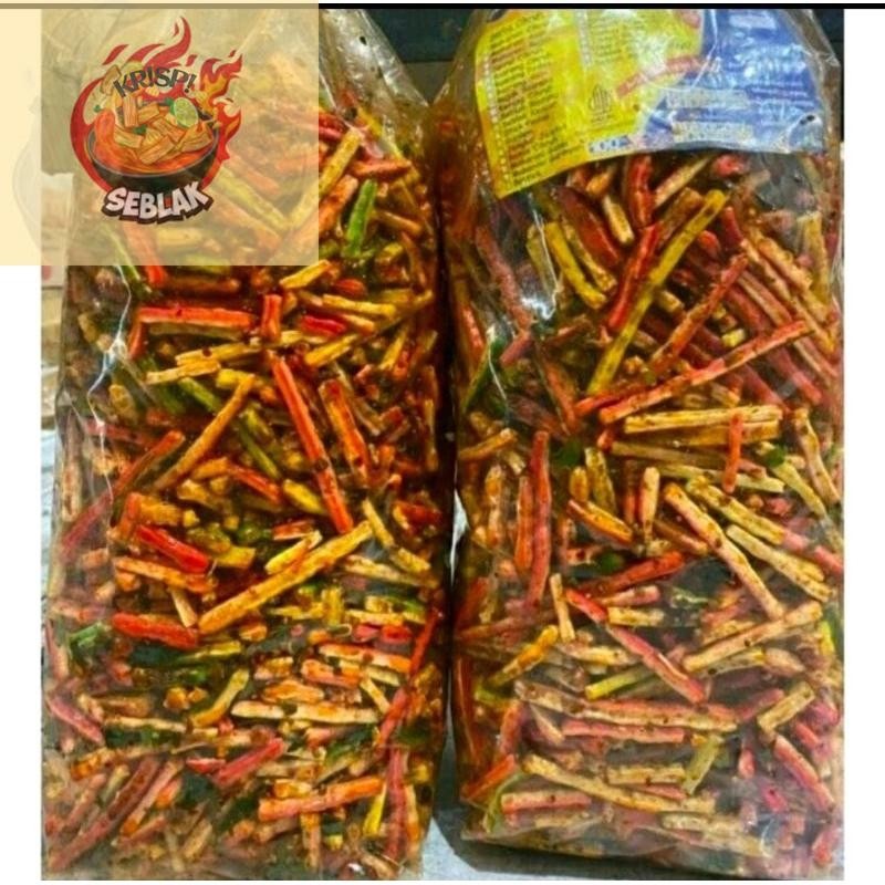 

Seblak krispi KERUPUK SEBLAK KERING KERUPUK SEBLAK BETON BANTAT PEDAS DAUN JERUK 1KG