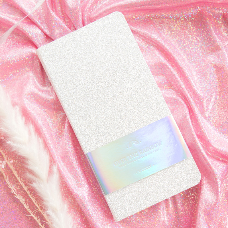 

Kinbor Week Plan Rainbow Diamond Piece Texture Week Luxury Style Notebook Self-Filling Inner Core Wind Portable NoteBook