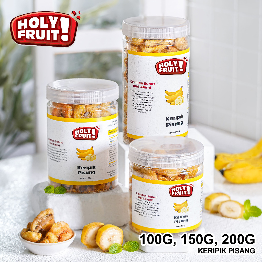 

Holy Fruit Keripik Buah Pisang 100g 150g 200g Asli