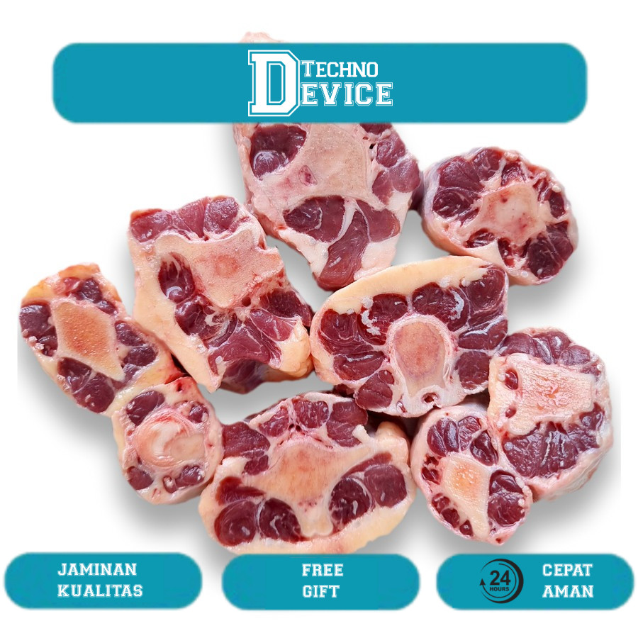 

Buntut sapi import AUS Oxtail centre cut ukuran M sedang / Campur 3-7cm 500gr