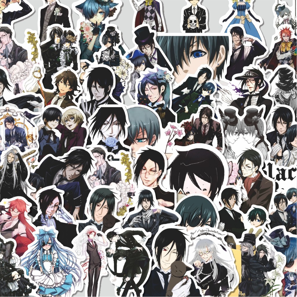 

Stiker Cutting Pack Stiker Anime Black Butler Char Mix 3 Isi 100Pcs Series Aesthetic Lucu Keren Untuk Koper Bahan Vynil