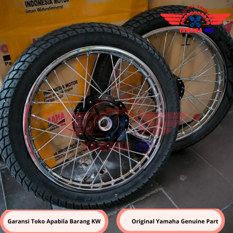 VELK VELG SET TROMOL RX KING RXKING RX K TROMOL DEPAN BELAKANG BAN IRC