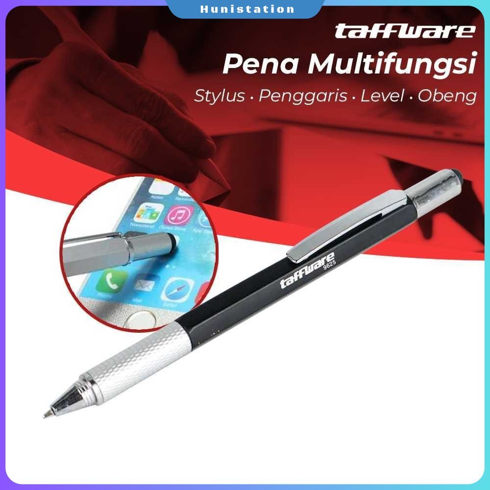 

Taffware Pena Multifungsi Plastik Stylus Penggaris Waterpass Obeng - 9625