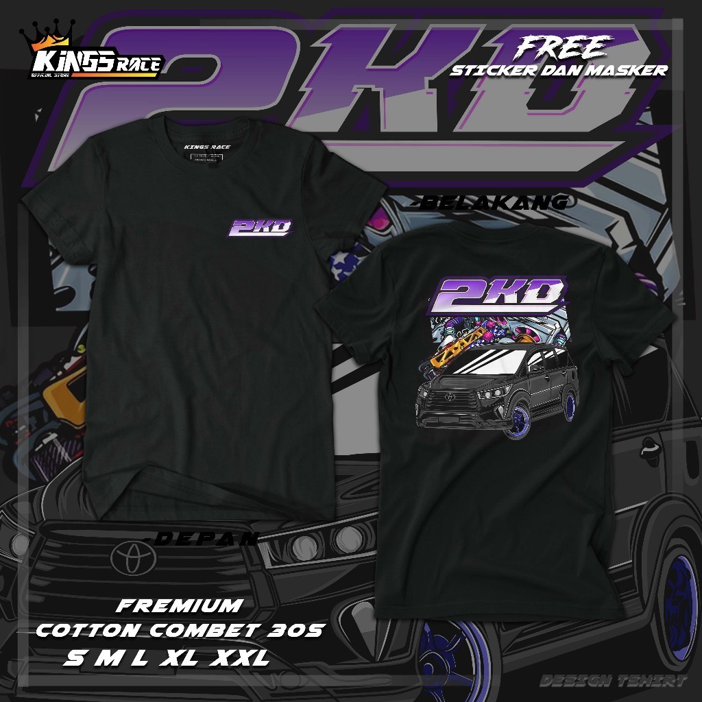 Kaos Innova 2KD innova Reborn Cumi Darat | Baju Kaos Diesel 2KD Cotoon Combed 30s