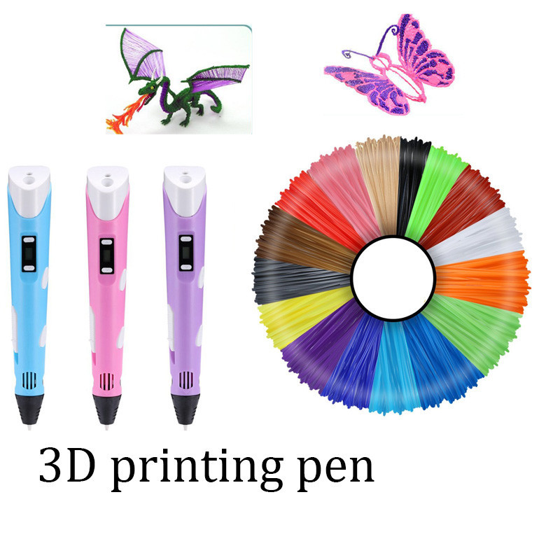 

The second generation 3D printing pen, 3D drawing graffiti pen, 4D printing pen, the best birthday gift toy for children