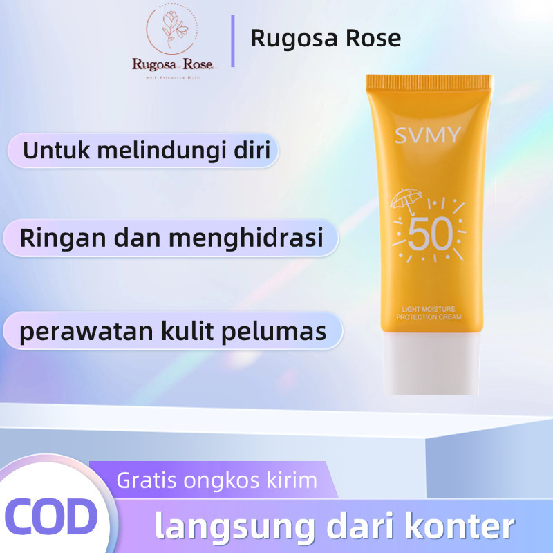 Sunblock Wajah SVMY SPF50+ Pelembab Dan Pelindung Kulit 50g Refreshing Non-Greasy SUNBLOCK TABIR SUR
