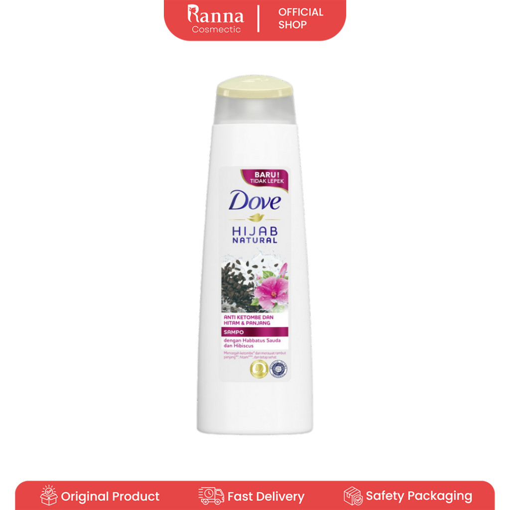 DOVE SHAMPO ANTI KETOMBE & HITAM PANJANG 135ML