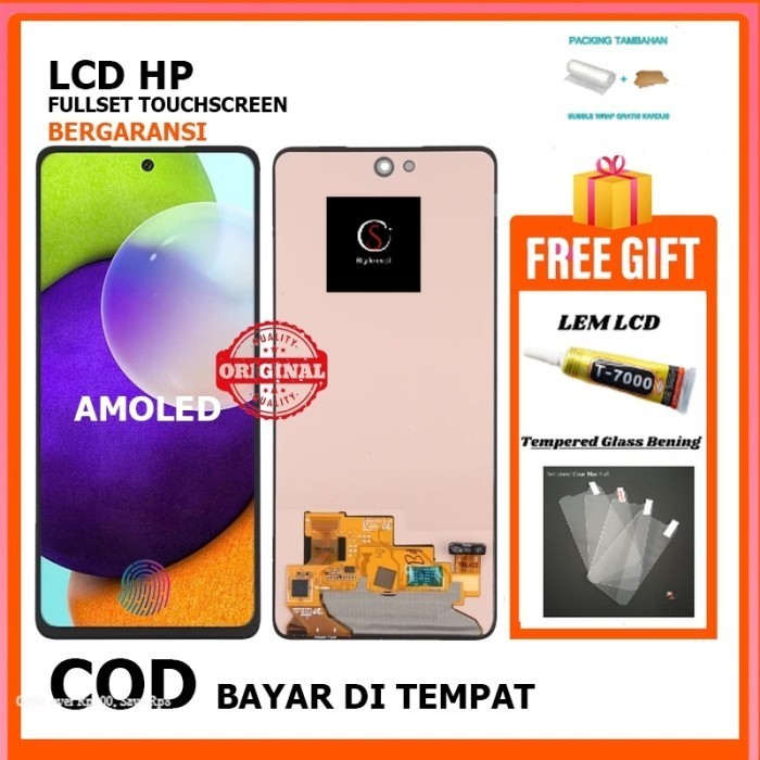 Sparepart HP LCD SAMSUNG GALAXY A52 4G / A525 FULLSET Touchscreen ORI - INCELL