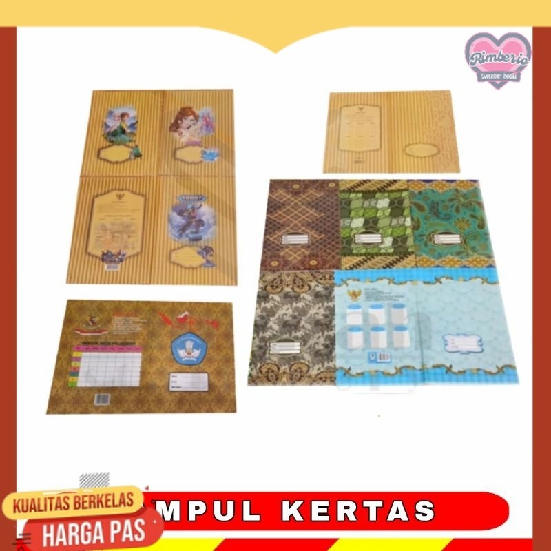 

Sampul Kertas Buku Tulis Quarto Sidu Karakter Motif Coklat