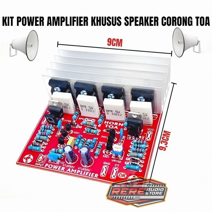 Driver Power Khusus TOA Lengkap Final + Heatsink Kualitas Terbaik