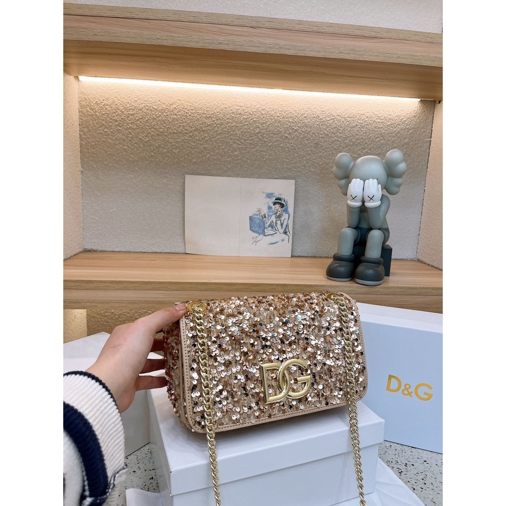 Dolce & Gabbana Sequin Chain Bag