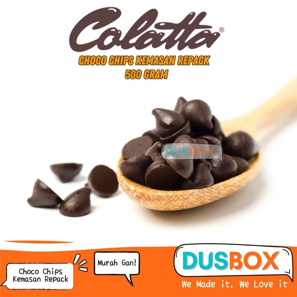 

ADY78 ChocoChips Colatta Repack 500gr / Choco Chips Cokelat Colatta / Choco Chips Repack 250/500gr /