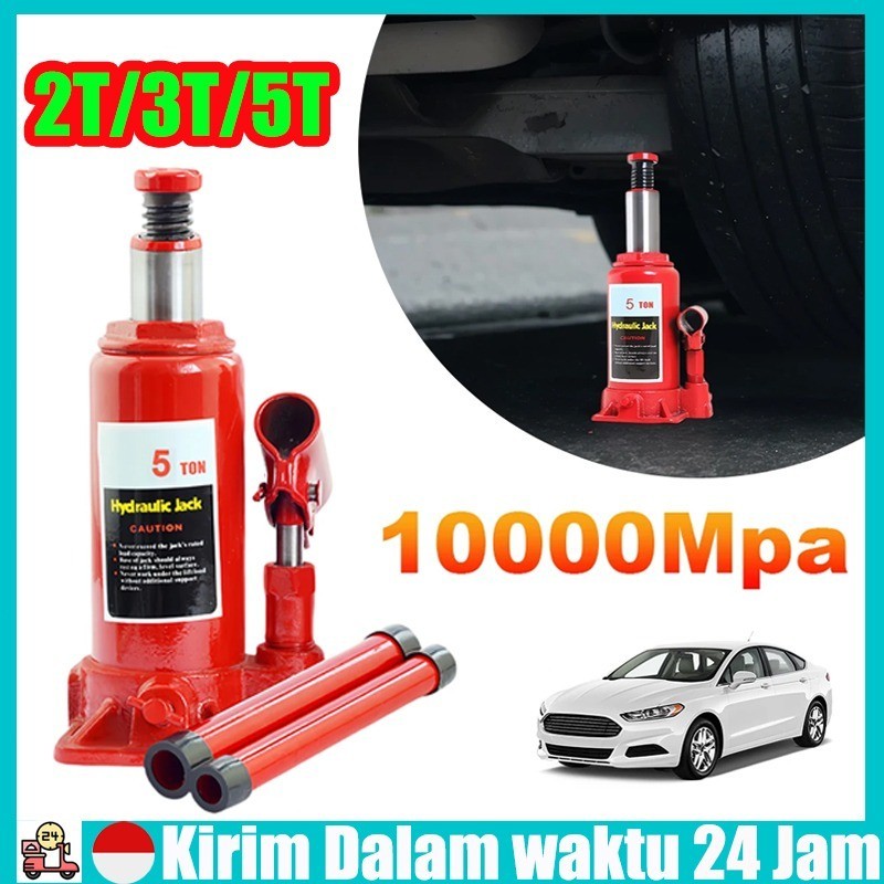 (Stok Siap)Dongkrak Botol 1/2/3/5/10Ton Mobil Becak Truk Universal Hidrolik Hydraulic Jack Stand Don