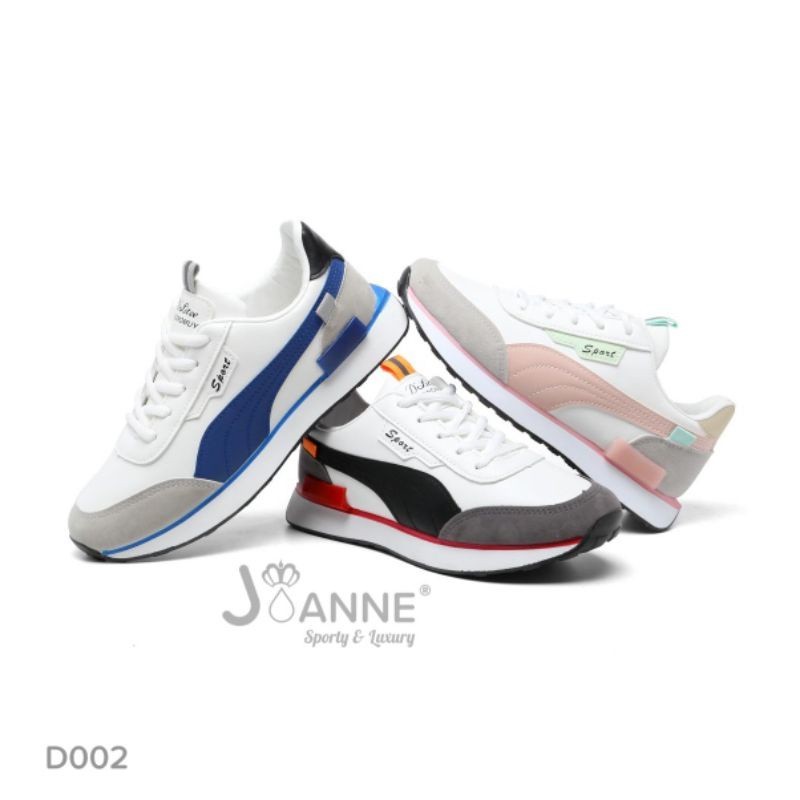 PROMO [JOANNE] Sepatu Sporty Sneakers Shoes D002