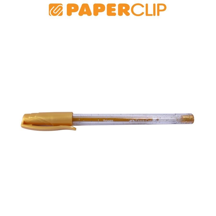 

BALLPOINT / PEN FABER CASTELL TRIPEN GLITTER 547310 GOLD
