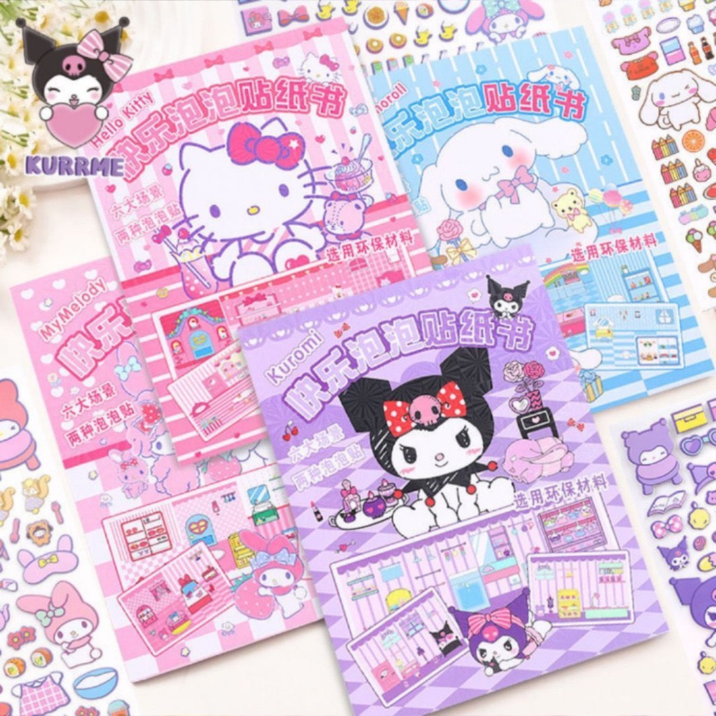 

DECORATION ROOM WITH STICKER CUTE CHARACTERS mainan diy seru