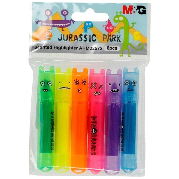 

Highlighter Textliner Mini M&G Jurassic Park 6 Warna Translucent Penanda Tulis Lucu #AHM22572 – Set ( 6 Warna ) SHABQ