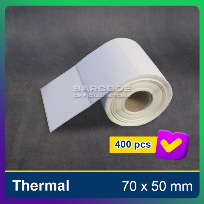 

70X50mm 1Line 400pcs Gap Core1" , direct thermal Label Sticker Barcode -TMA56